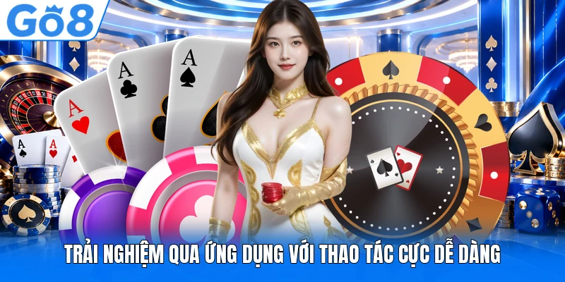 Trải nghiệm qua ứng dụng với thao tác cực dễ dàng